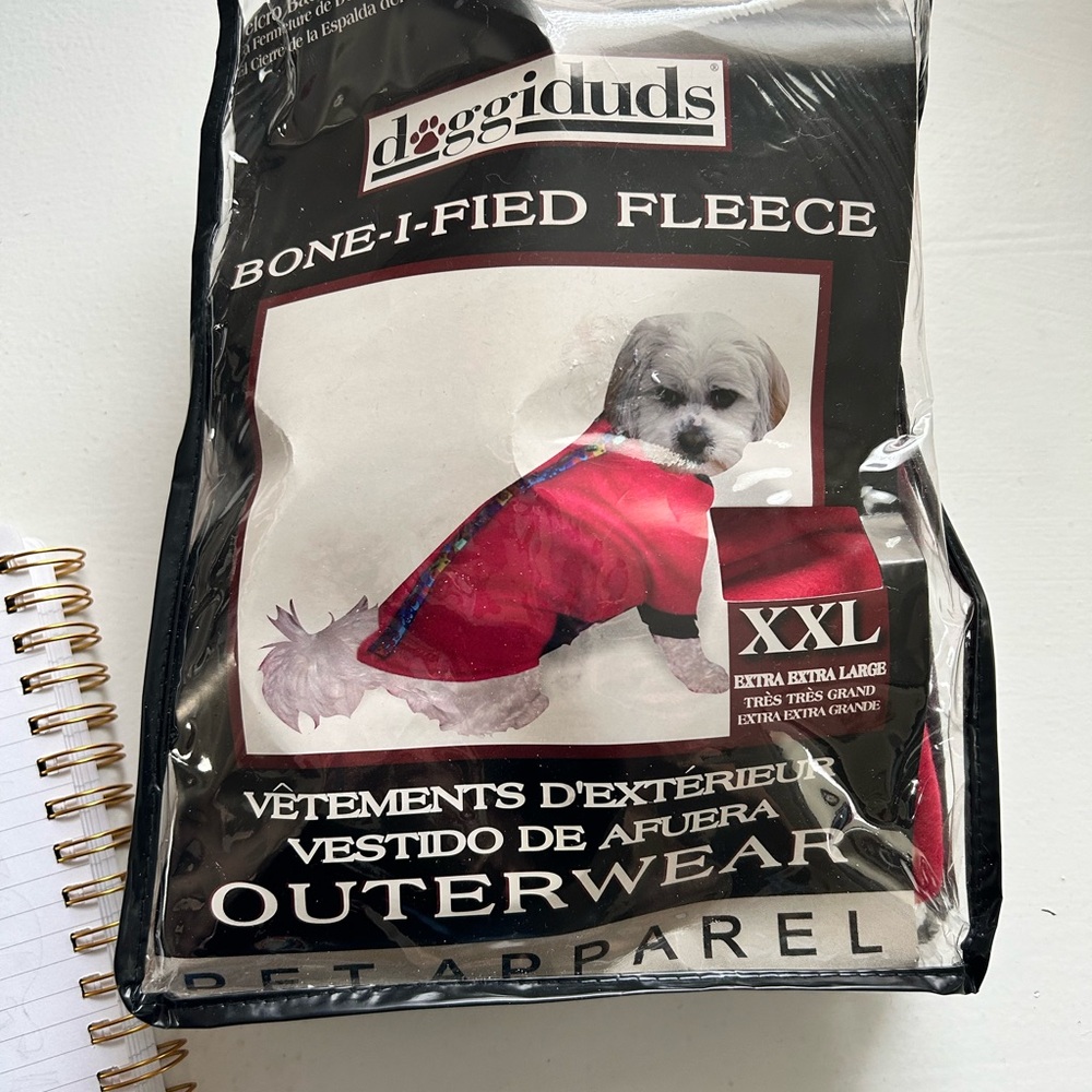 Fleece Dog Jacket - Vibrant Red